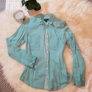 Turquoise Button Down Shirt